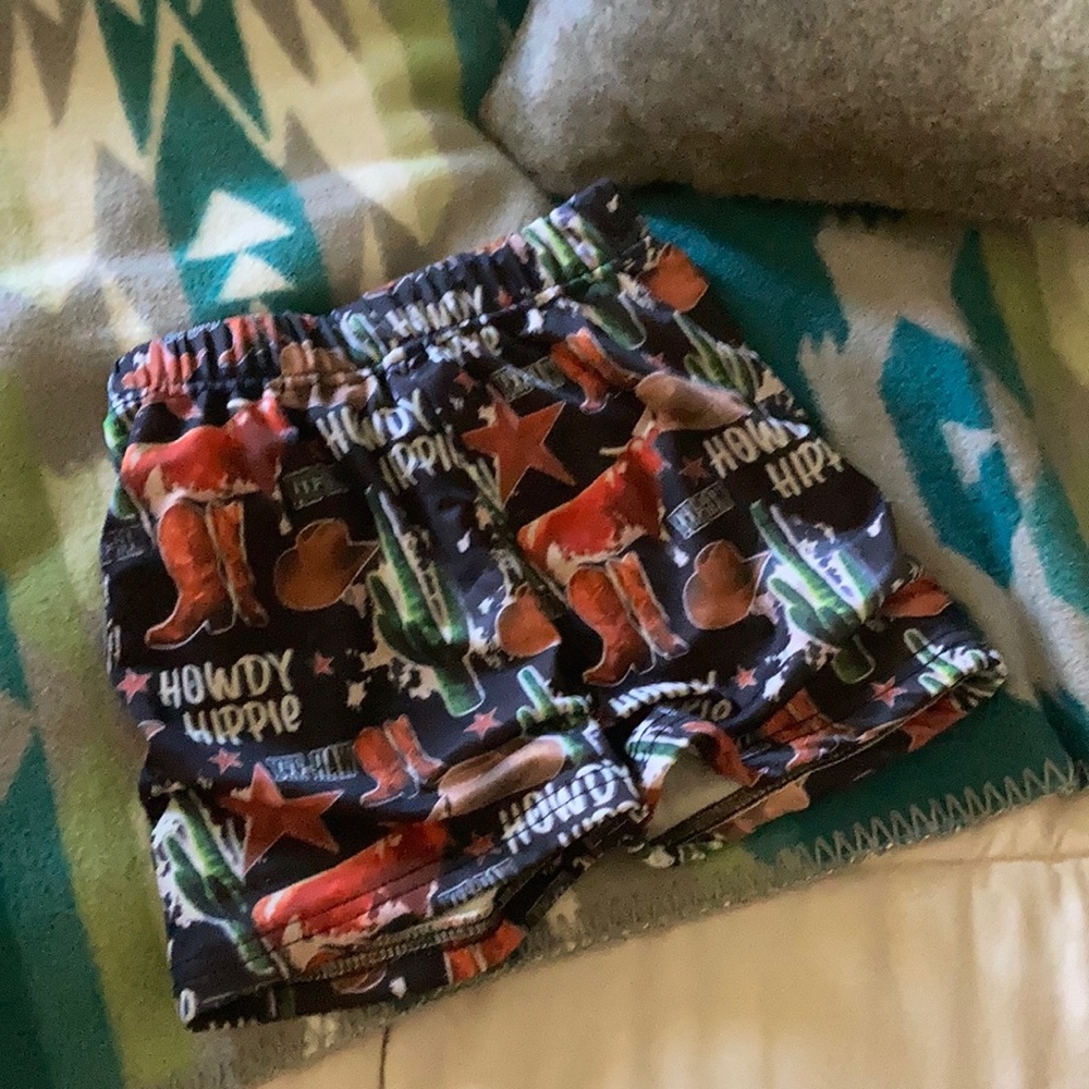 Cowboy swim trunks